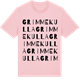 Pink Cotton t-shirt med Grimmekulla ordlek t-shirt