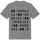 Mid Heather Gray t-shirt med Grimmekulla ordlek t-shirt