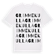 Grimmekulla ordlek t-shirt