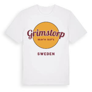 Grimstorp cirkel t-shirt – ekologisk bomull t-shirt från Pinshirt