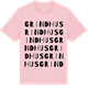 Pink Cotton t-shirt med Grindhus ordlek t-shirt