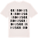 Vintage White t-shirt med Grindhus ordlek t-shirt