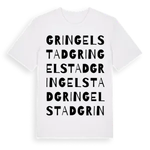 Gringelstad ordlek t-shirt – ekologisk bomull t-shirt från Pinshirt