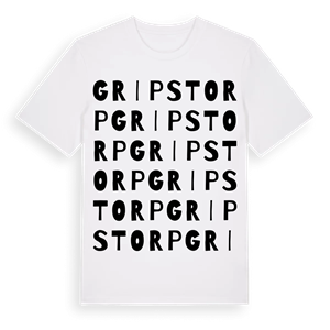 Gripstorp ordlek t-shirt – ekologisk bomull t-shirt från Pinshirt