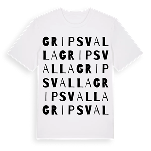 Gripsvalla ordlek t-shirt – ekologisk bomull t-shirt från Pinshirt