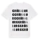 White t-shirt med Grönaborg ordlek t-shirt