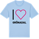 Blue Soul t-shirt med Jag älskar Grönadal t-shirt stort tryck
