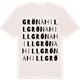 Vintage White t-shirt med Grönahill ordlek t-shirt