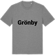Mid Heather Gray t-shirt med Grönby fetstil t-shirt