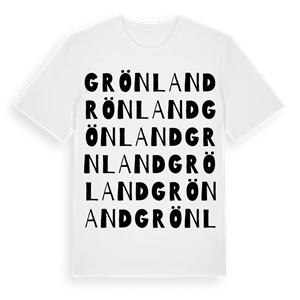Grönland ordlek t-shirt – ekologisk bomull t-shirt från Pinshirt