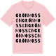 Pink Cotton t-shirt med Grönmossen ordlek t-shirt