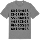 Mid Heather Gray t-shirt med Grönmossen ordlek t-shirt