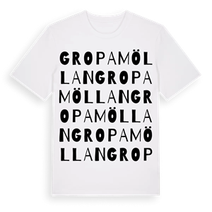 Gropamöllan ordlek t-shirt – ekologisk bomull t-shirt från Pinshirt