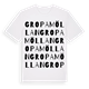 Gropamöllan ordlek t-shirt