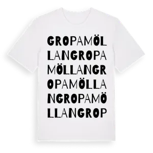 Gropamöllan ordlek t-shirt – ekologisk bomull t-shirt från Pinshirt