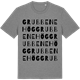 Mid Heather Gray t-shirt med Grubbenehög ordlek t-shirt