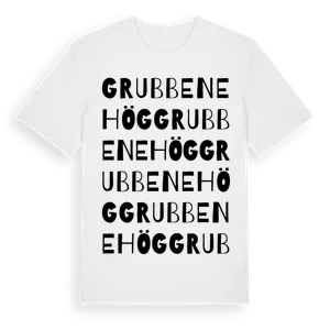 Grubbenehög ordlek t-shirt – ekologisk bomull t-shirt från Pinshirt