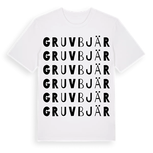 Gruvbjär ordlek t-shirt – ekologisk bomull t-shirt från Pinshirt