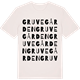 Vintage White t-shirt med Gruvegården ordlek t-shirt