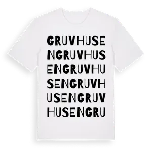 Gruvhusen ordlek t-shirt – ekologisk bomull t-shirt från Pinshirt