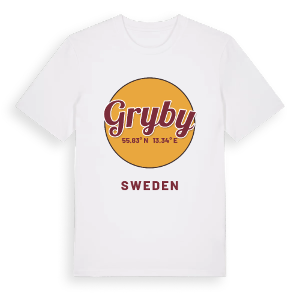 Gryby cirkel t-shirt – ekologisk bomull t-shirt från Pinshirt