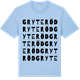 Blue Soul t-shirt med Gryteröd ordlek t-shirt