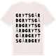 Vintage White t-shirt med Grytsgård ordlek t-shirt