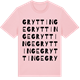 Pink Cotton t-shirt med Gryttinge ordlek t-shirt