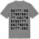 Mid Heather Gray t-shirt med Gryttingetorp ordlek t-shirt