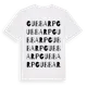 White t-shirt med Gubbarp ordlek t-shirt