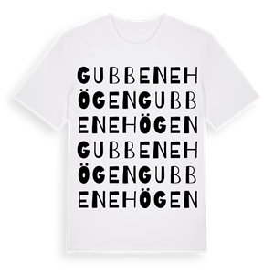 Gubbenehögen ordlek t-shirt – ekologisk bomull t-shirt från Pinshirt