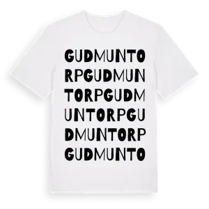 Gudmuntorp ordlek t-shirt – ekologisk bomull t-shirt från Pinshirt