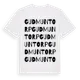 White t-shirt med Gudmuntorp ordlek t-shirt