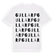 White t-shirt med Gullarp ordlek t-shirt