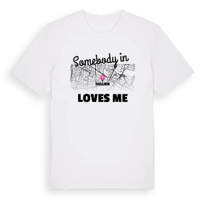 Någon i Gullvik älskar mig t-shirt – ekologisk bomull t-shirt från Pinshirt