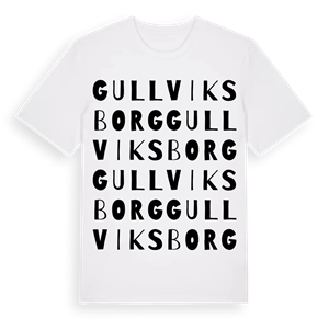 Gullviksborg ordlek t-shirt – ekologisk bomull t-shirt från Pinshirt