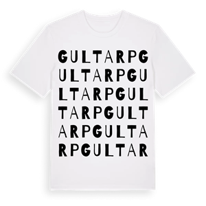 Gultarp ordlek t-shirt – ekologisk bomull t-shirt från Pinshirt