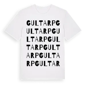 Gultarp ordlek t-shirt – ekologisk bomull t-shirt från Pinshirt
