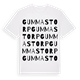 White t-shirt med Gummastorp ordlek t-shirt