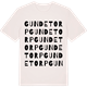 Vintage White t-shirt med Gundetorp ordlek t-shirt