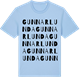 Blue Soul t-shirt med Gunnarlunda ordlek t-shirt