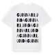 White t-shirt med Gunnarlunda ordlek t-shirt