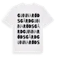 White t-shirt med Gunnaröds Gård ordlek t-shirt
