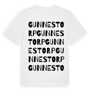Gunnestorp ordlek t-shirt – ekologisk bomull t-shirt från Pinshirt