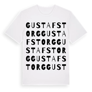 Gustafs Torg ordlek t-shirt – ekologisk bomull t-shirt från Pinshirt