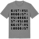 Mid Heather Gray t-shirt med Gustavsborg ordlek t-shirt