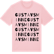 Pink Cotton t-shirt med Gustavsminne ordlek t-shirt