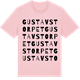 Pink Cotton t-shirt med Gustavstorpet ordlek t-shirt