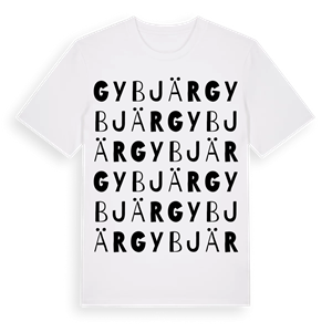 Gybjär ordlek t-shirt – ekologisk bomull t-shirt från Pinshirt