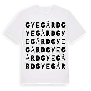 Gyegård ordlek t-shirt – ekologisk bomull t-shirt från Pinshirt